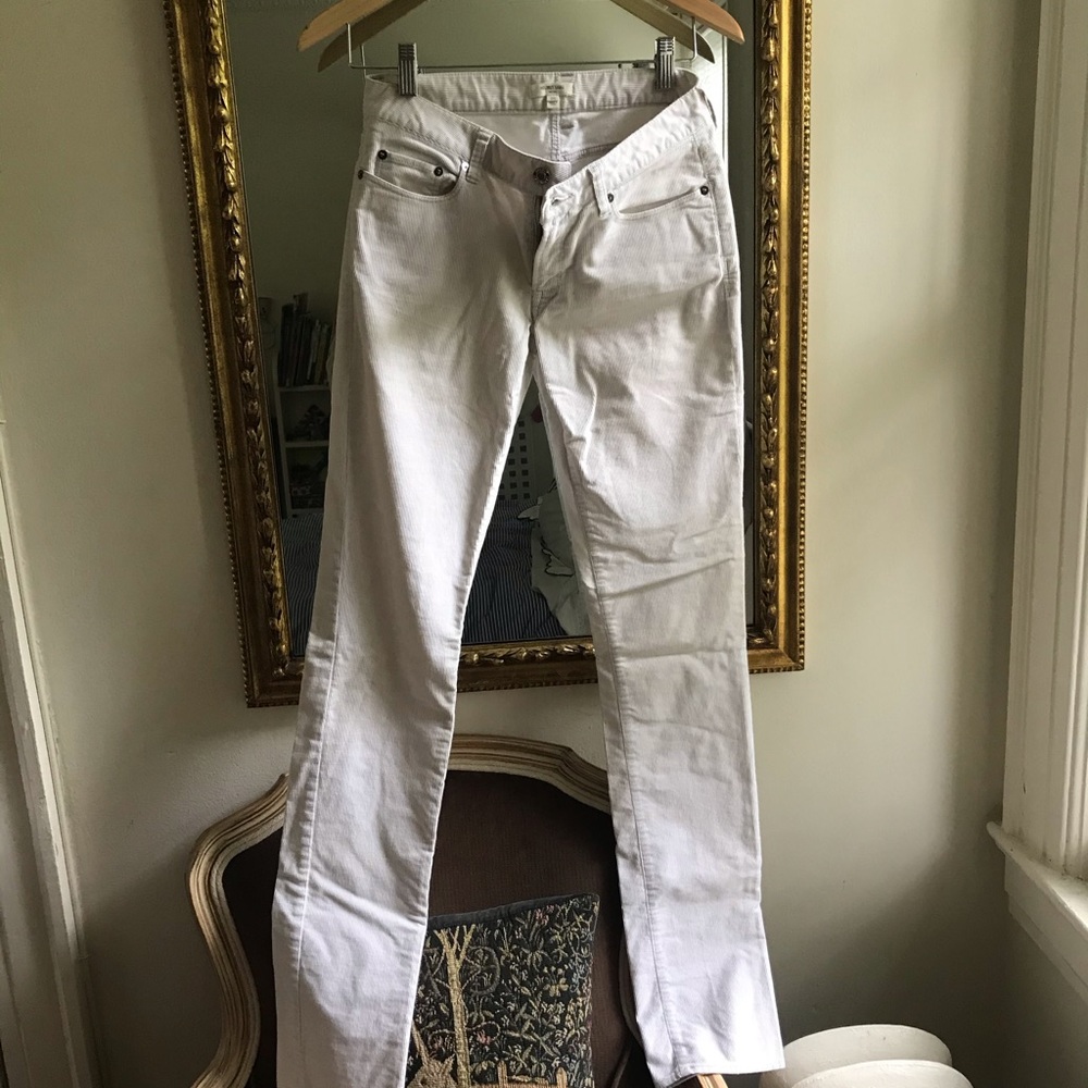 Helmut Lang corduroy off white pants - Picture 2 of 4